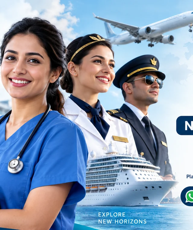 International career sectors represented by nursing, cruise and airport professionals